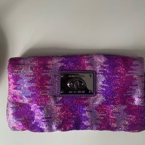 Multi color sequins Kenneth Cole clutch brand new